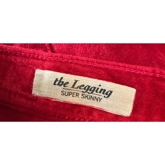 Adriano Goldschmied Red Velvet The Legging Super Skinny Jeans Size 26 Made In US - Picture 11 of 16